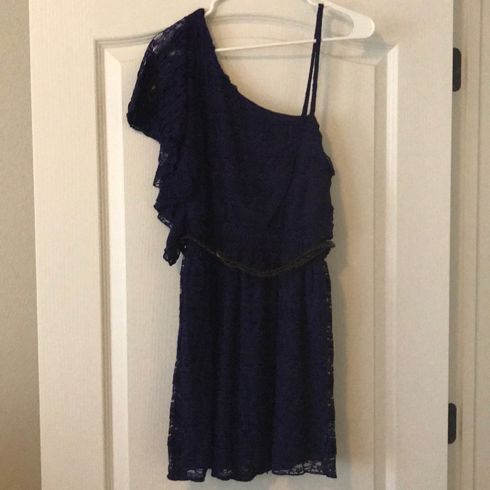 Beautiful purple MyMichelle lace dress Large